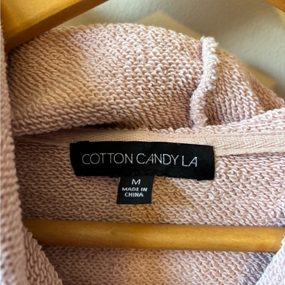 Pink Cropped Hoodie Sweatshirt - Picture 7 of 11